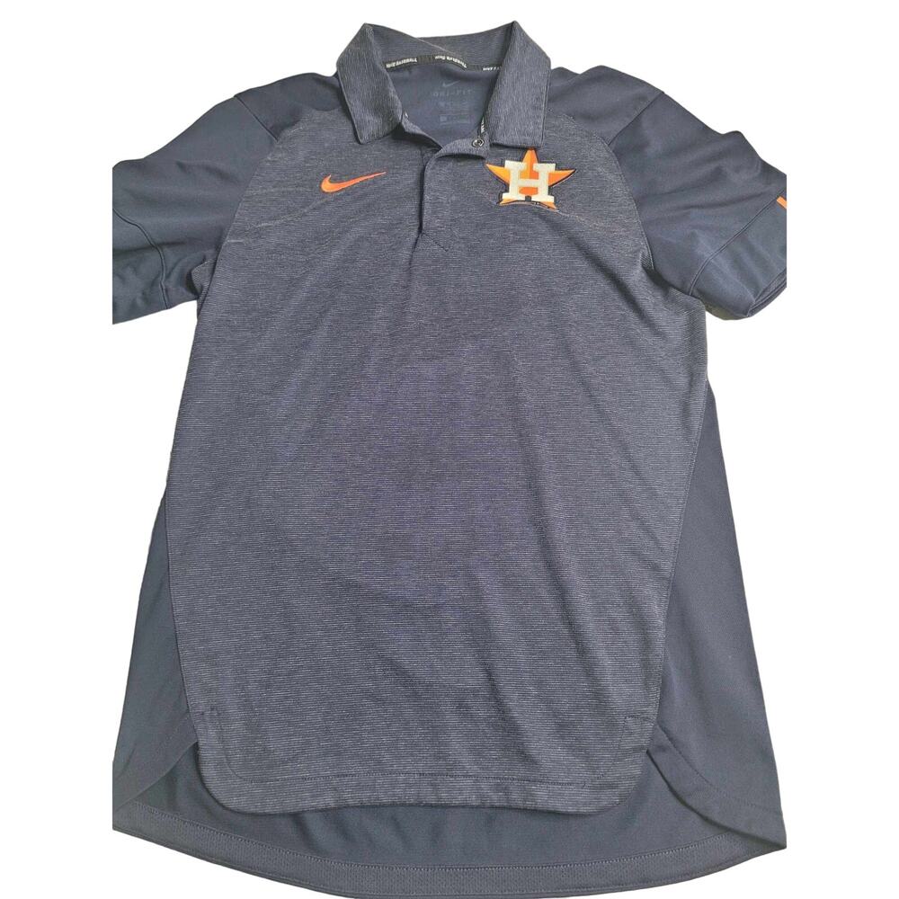 Nike Baseball‎ Dri-Fit Houston Astros Short Sleeve Polo Small MLB